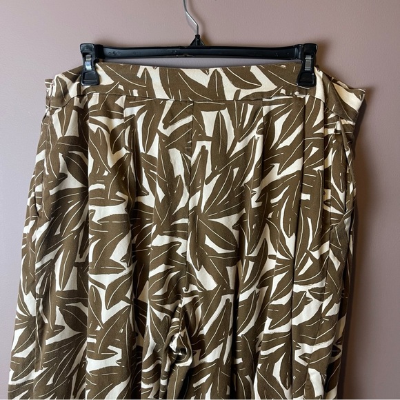 WHIT TWO Linen Cropped Wide-Leg Pants 16W - Picture 7 of 13